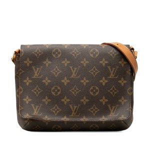 ルイ ヴィトン モノグラム ミュゼット タンゴ ショート ショルダーバッグ M51257 ブラウン PVC レザー レディース LOUIS VUITTON 【中古】