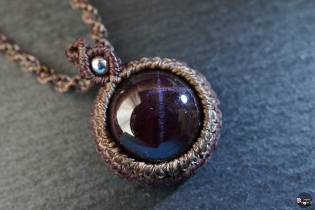 4条スター入り☆スターガーネットのマクラメネックレス