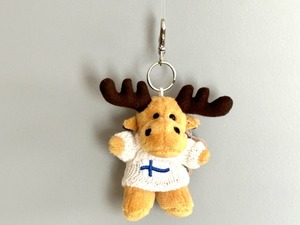 【NORDIC SOUVENIR】ムースキーリング8㎝・フィンランドロゴセーターWH