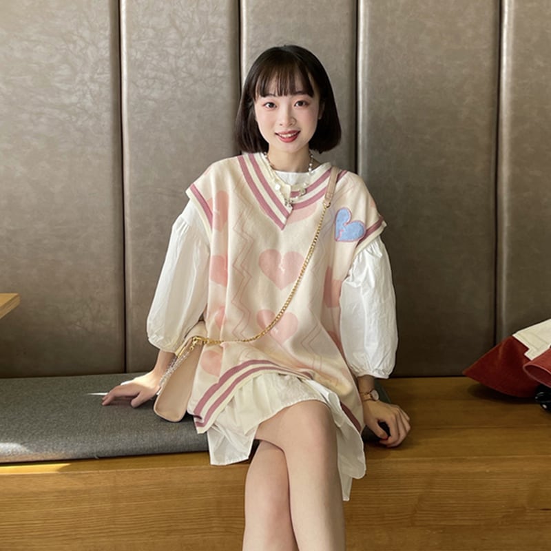 スプリングオータムニットレディースカラーレッド 春物 秋物 スーパーモール18860240255