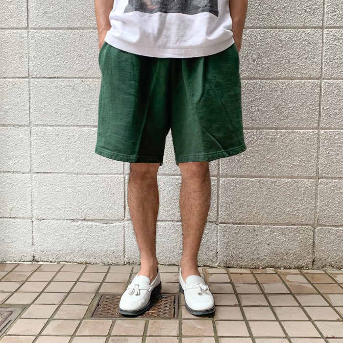 LOSANGELES APPAREL HF02 14oz Heavy Fleece Mid Sweat Shorts Grey Black  Green（ロサンゼルスアパレル ロスアパ 14オンス スウェットショーツ グレー ブラック グリーン アメリカ製）