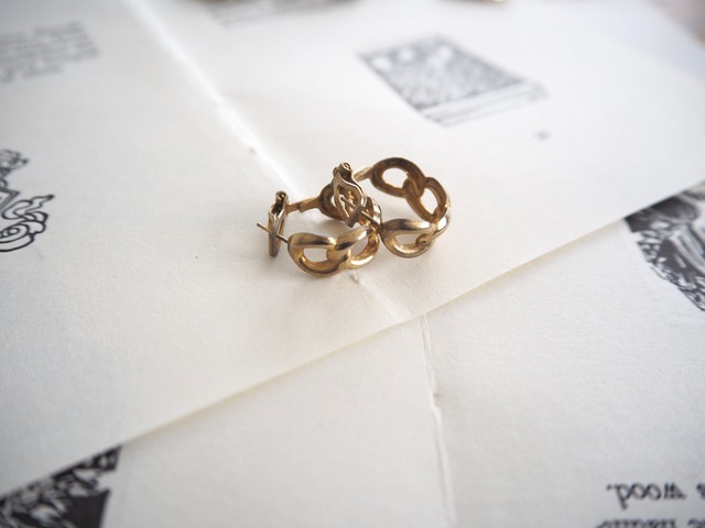 AMERICA 1956? 1966? Vintage pierced earrings