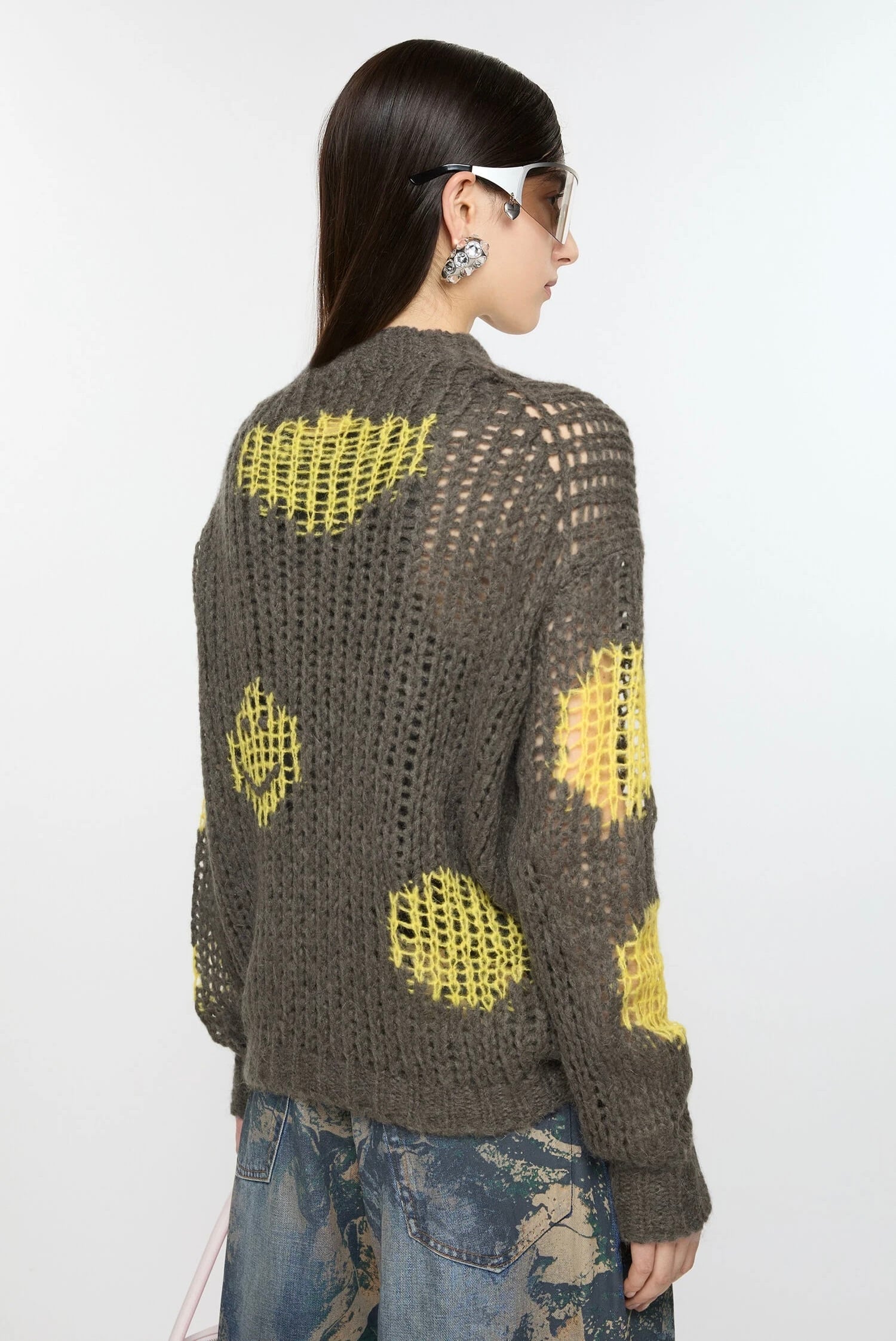 Acne Studios セーター Acne Studios - ロゴセーター - チャコールグレー