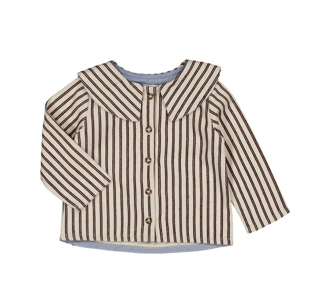 maison marelle】Romper CARNOT- linen short sleeves | touche_bebe