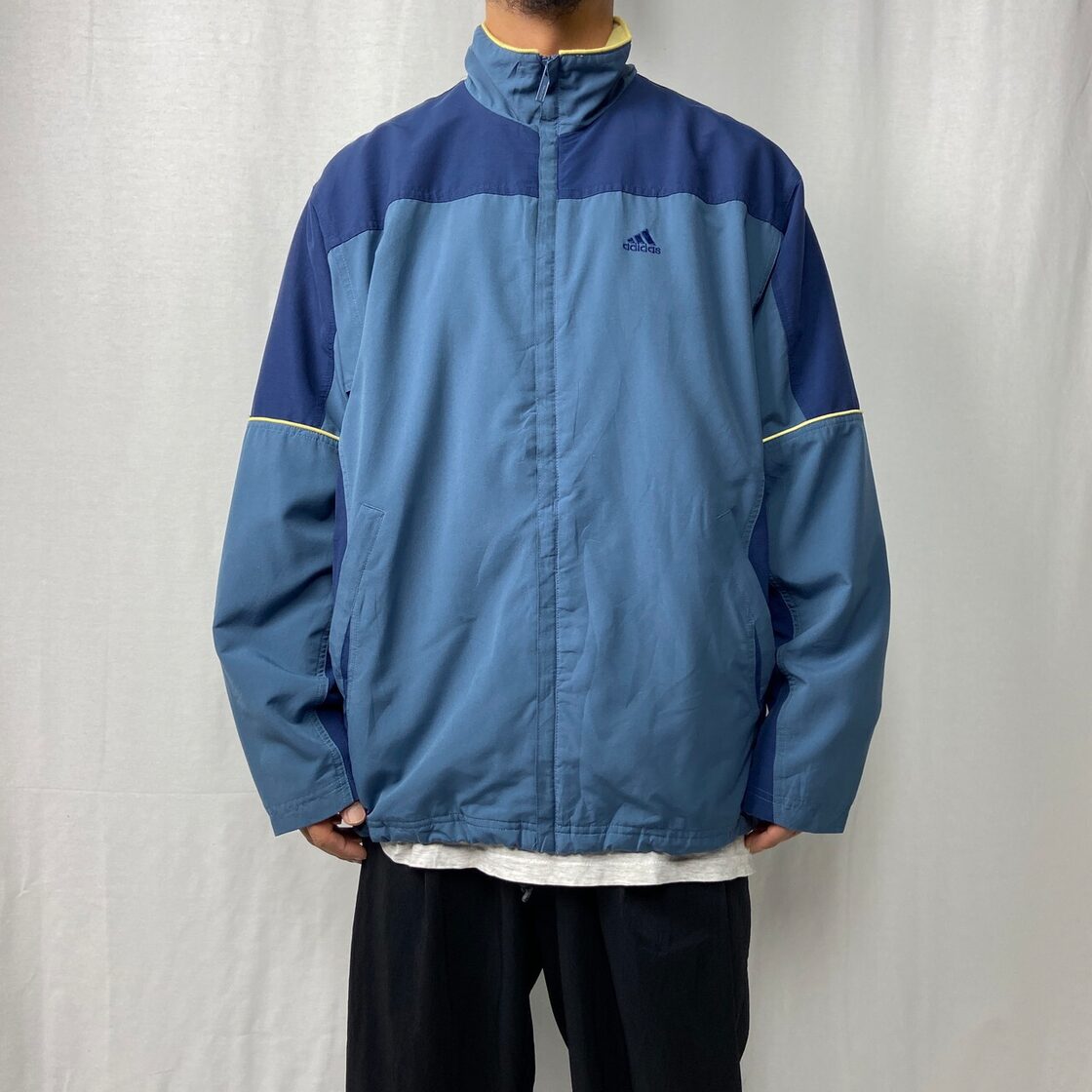 00年代 adidas アディダス ポリエステル トラックジャケット メンズXL 
