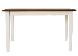 ノラ(Nora.) ダイニングテーブル ホワイト/カフェ 幅135cm mam クレソン 138747