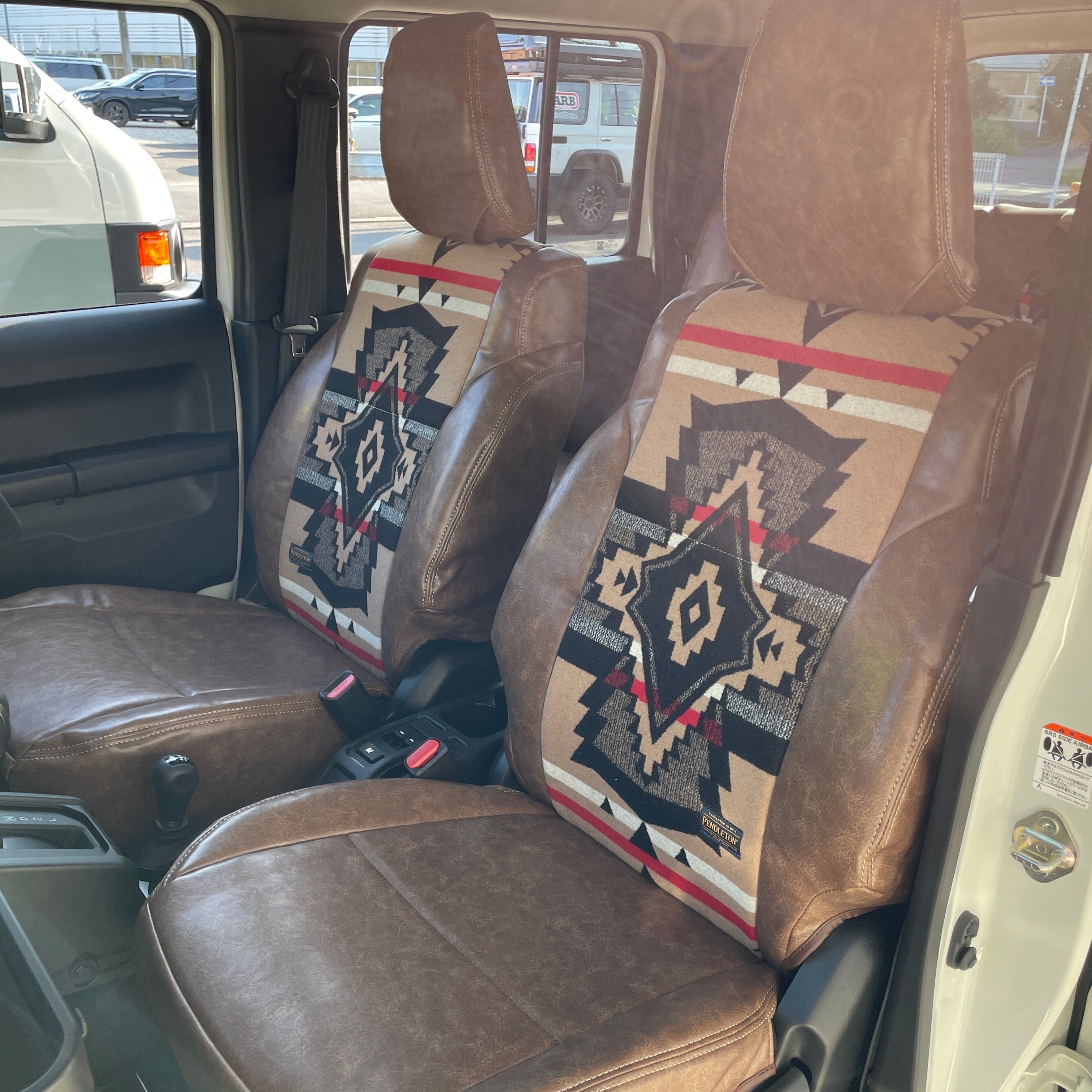 新型ジムニー ノマド JC74 1~2型用 ペンドルトンコラボシートカバー