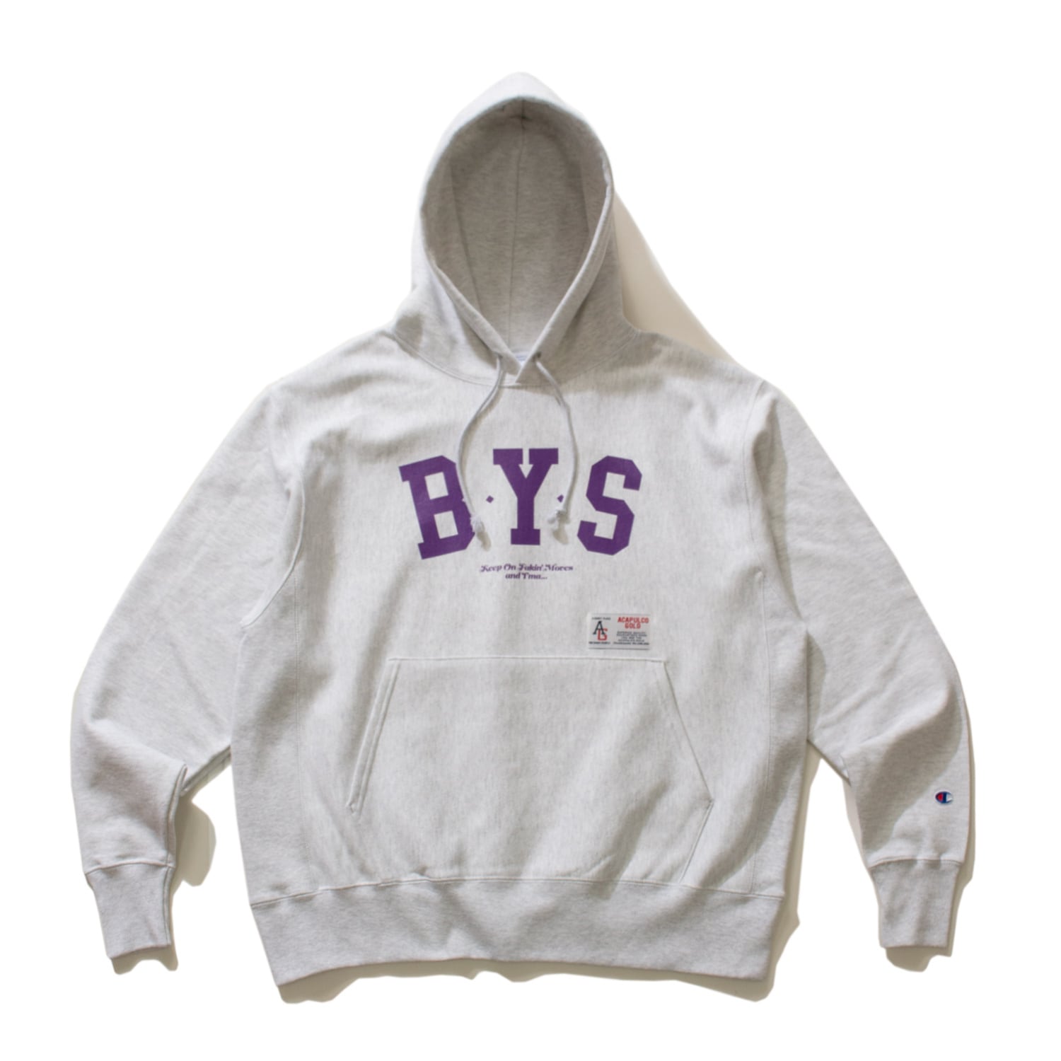 Acapulco Gold｜Bust your shit hooded sweat -Ash-