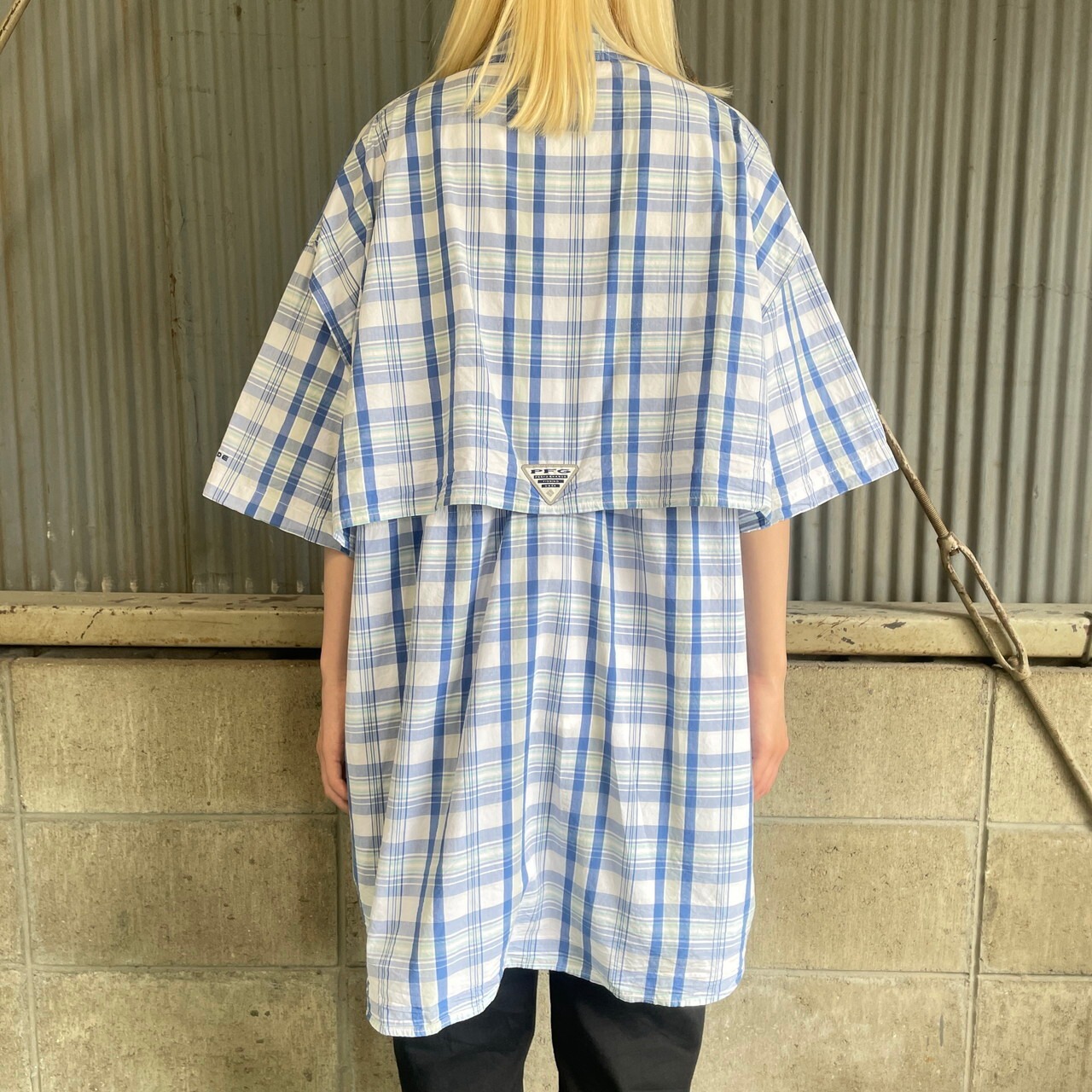 Columbia PFG コロンビア 半袖 チェック柄 フィッシングシャツ メンズ 