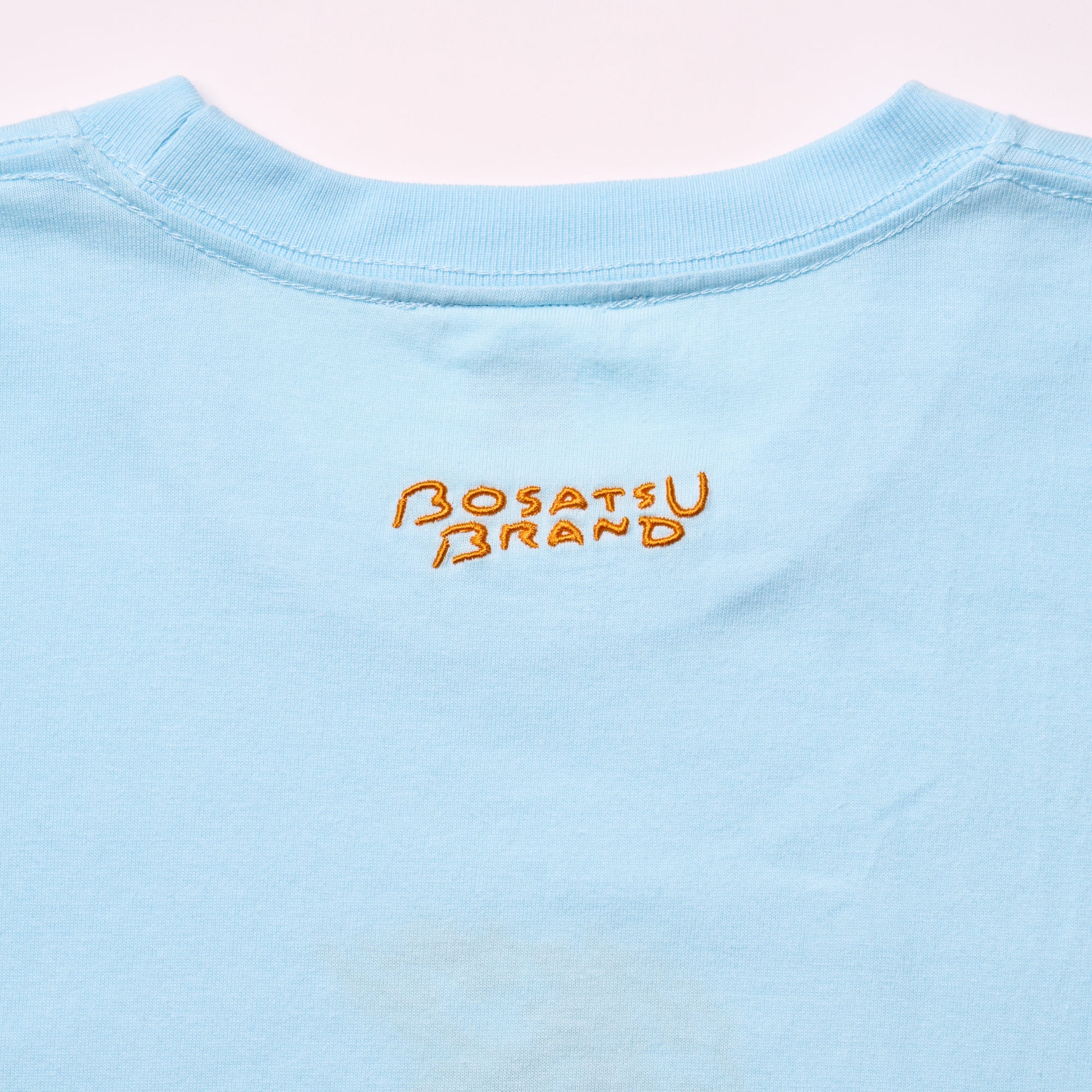 不動明王 Tシャツ (刺繍)ライトブルー 6.2oz | BOSATSU BRAND