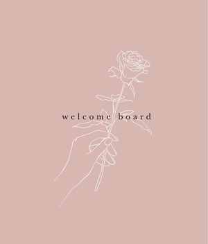 welcome board