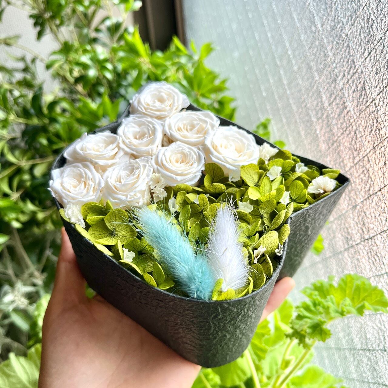 こねこばこ Milky ～ミルキー～ オリジナル 猫型 フラワーボックス