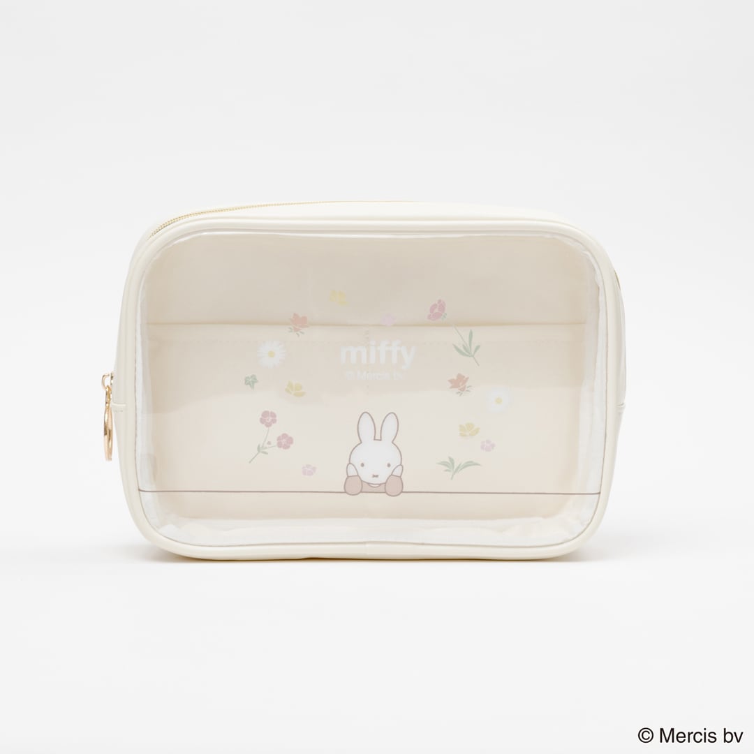 MIFFY FLOWER PVCスクエアポーチ | fab.ONLINE｜キャラクターグッズ
