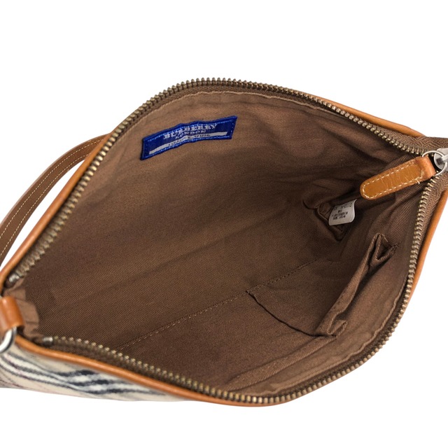 BURBERRY バーバリー ノバチェック ショルダーバッグ ベージュ PVC 2WAY vintage ヴィンテージ オールド 2zcrez