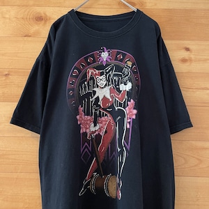 【DC COMIC】ハーレイ・クイン Tシャツ バットマン プリント XL ビッグサイズ us古着