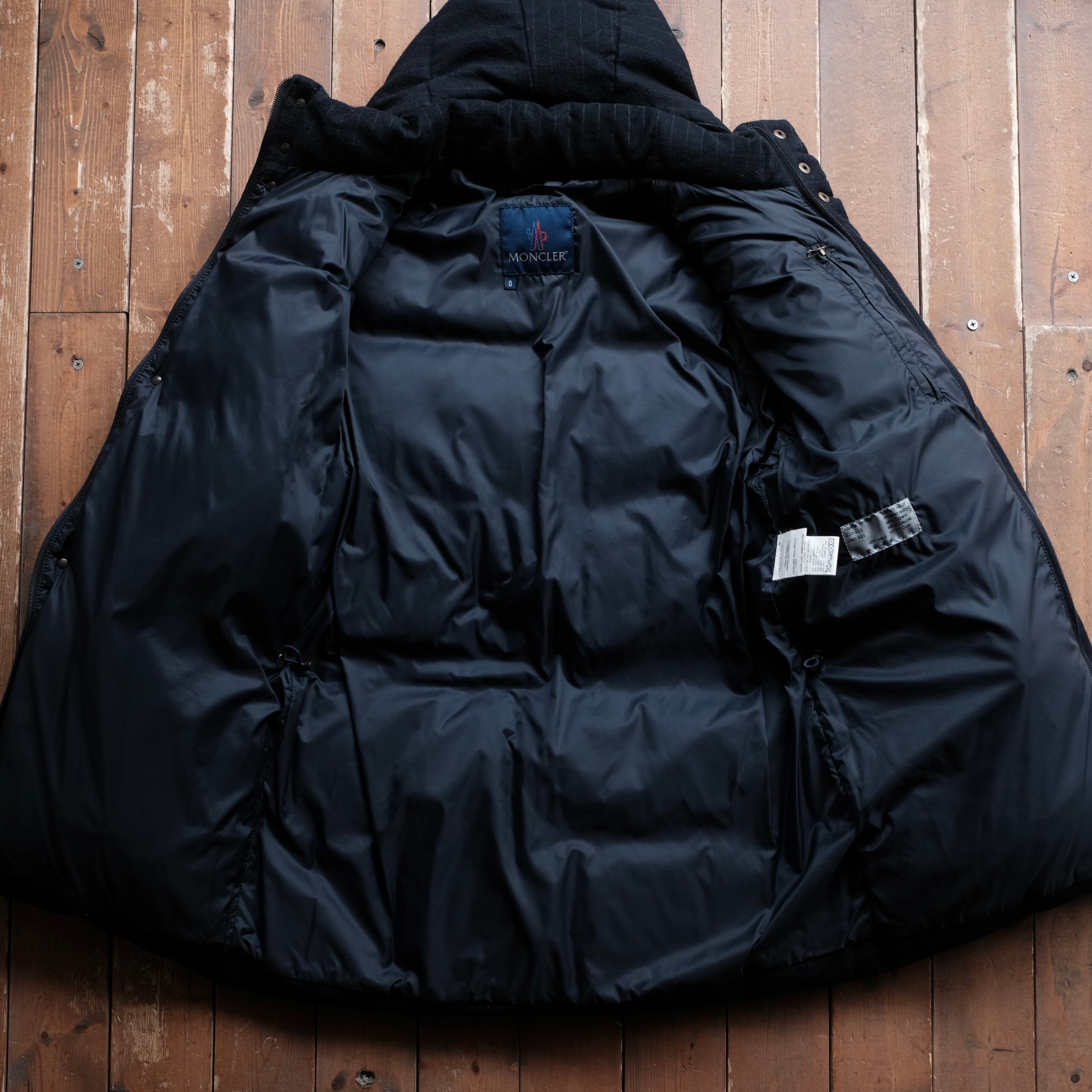 MONCLER MADE IN FRANCE BLUE TAG WOOL DOWN JACKET OLD MODEL