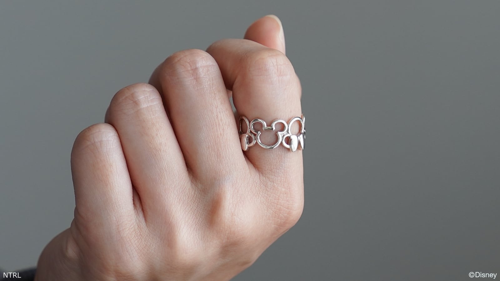 数量限定【みつまるチェーン】オープンリング SILVER925 ミッキー