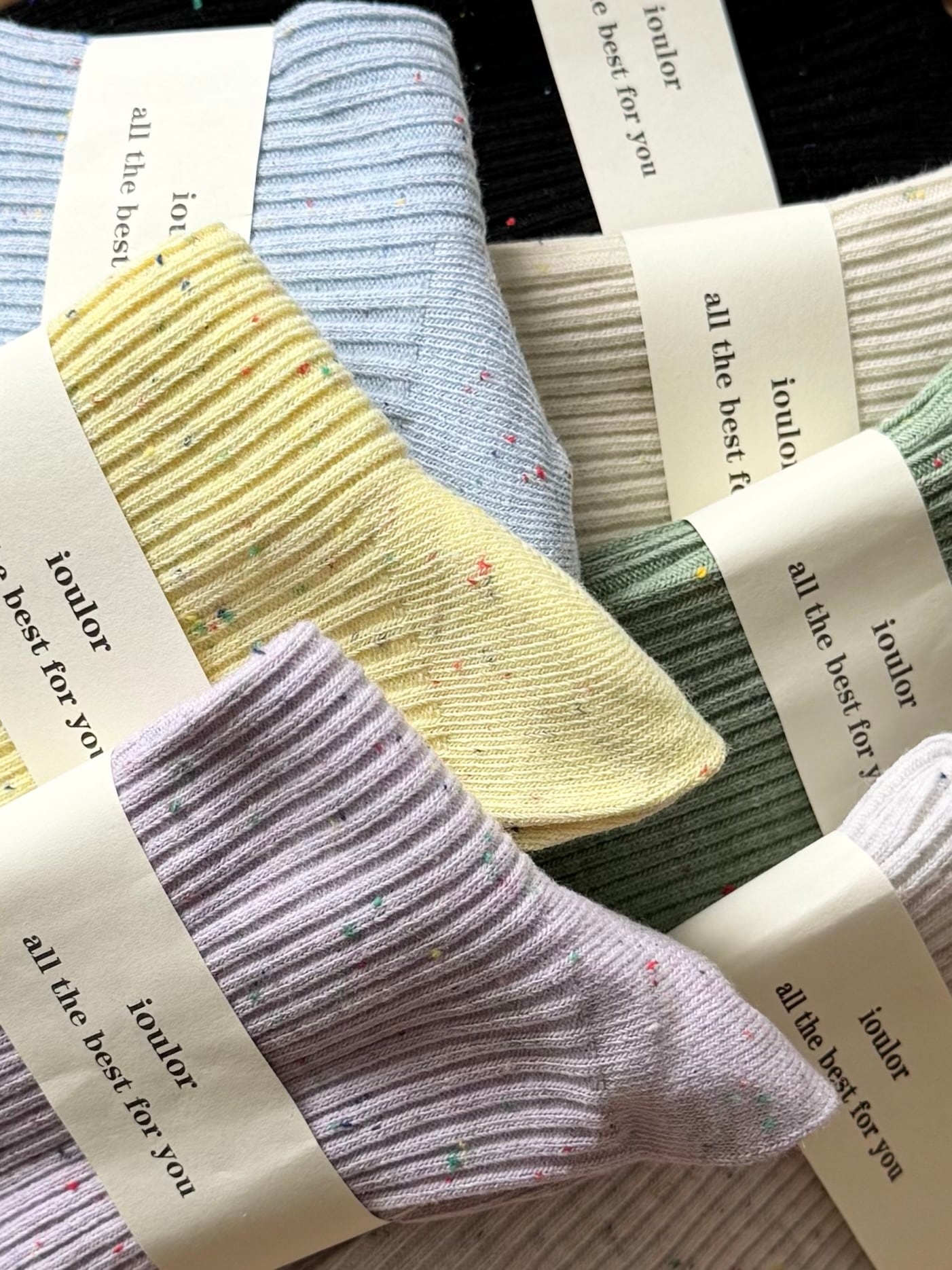 メランジ リブ socks（18〜23cm）4316