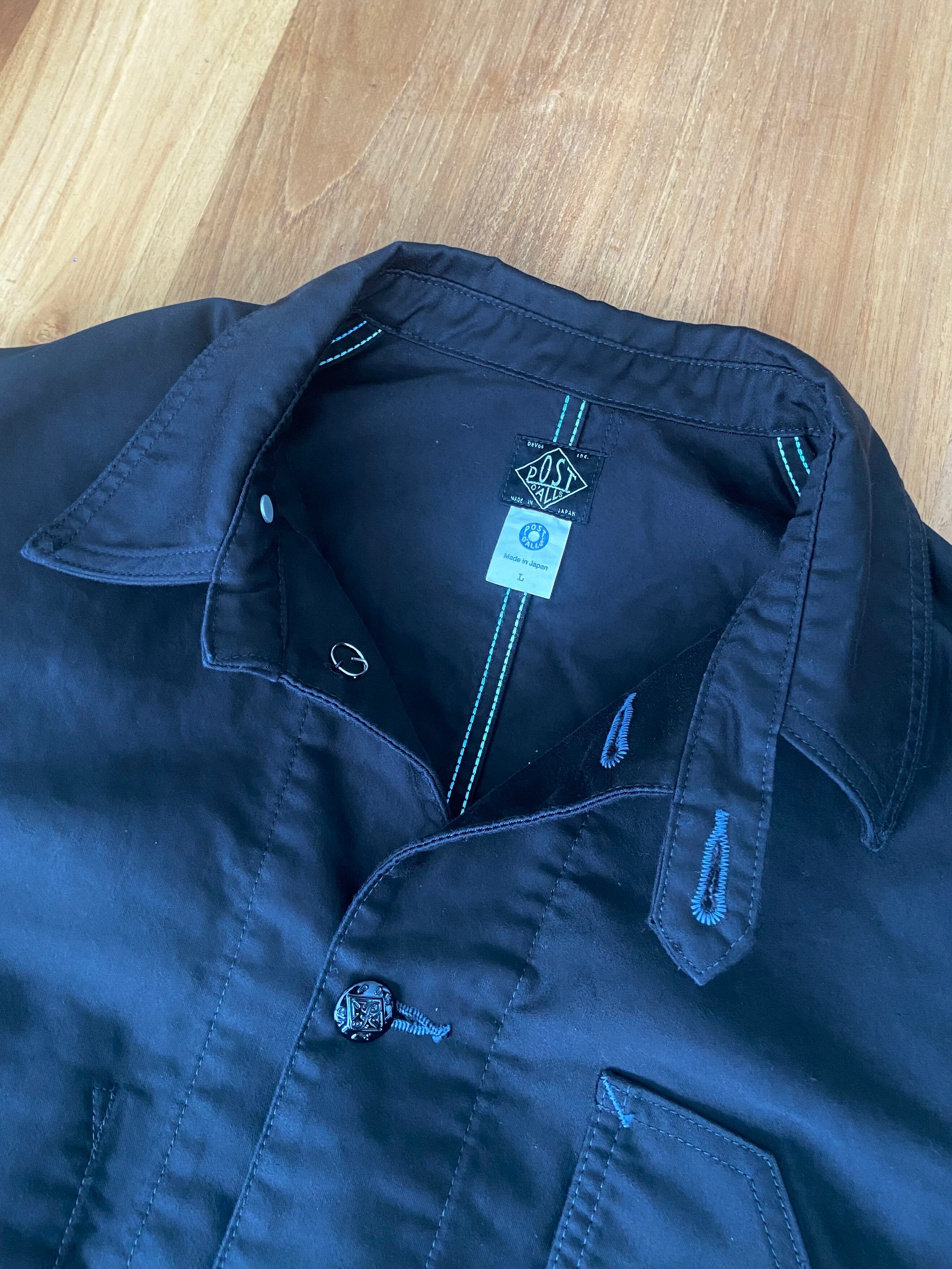 POST O'ALLS / 1101 / No.1 JACKET / VINTAGE MOLESKIN - BLACK