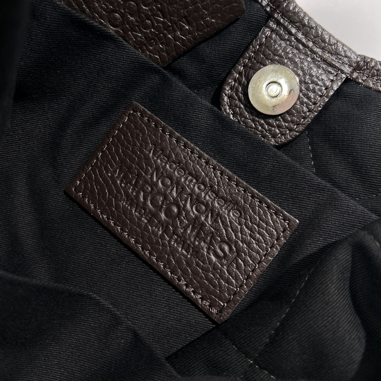 Mademoiselle NON NON マドモアゼルノンノン MARCO MASI マルコマージ 本革 レザー 切替 キルティング ハンド バッグ /鞄/カバン