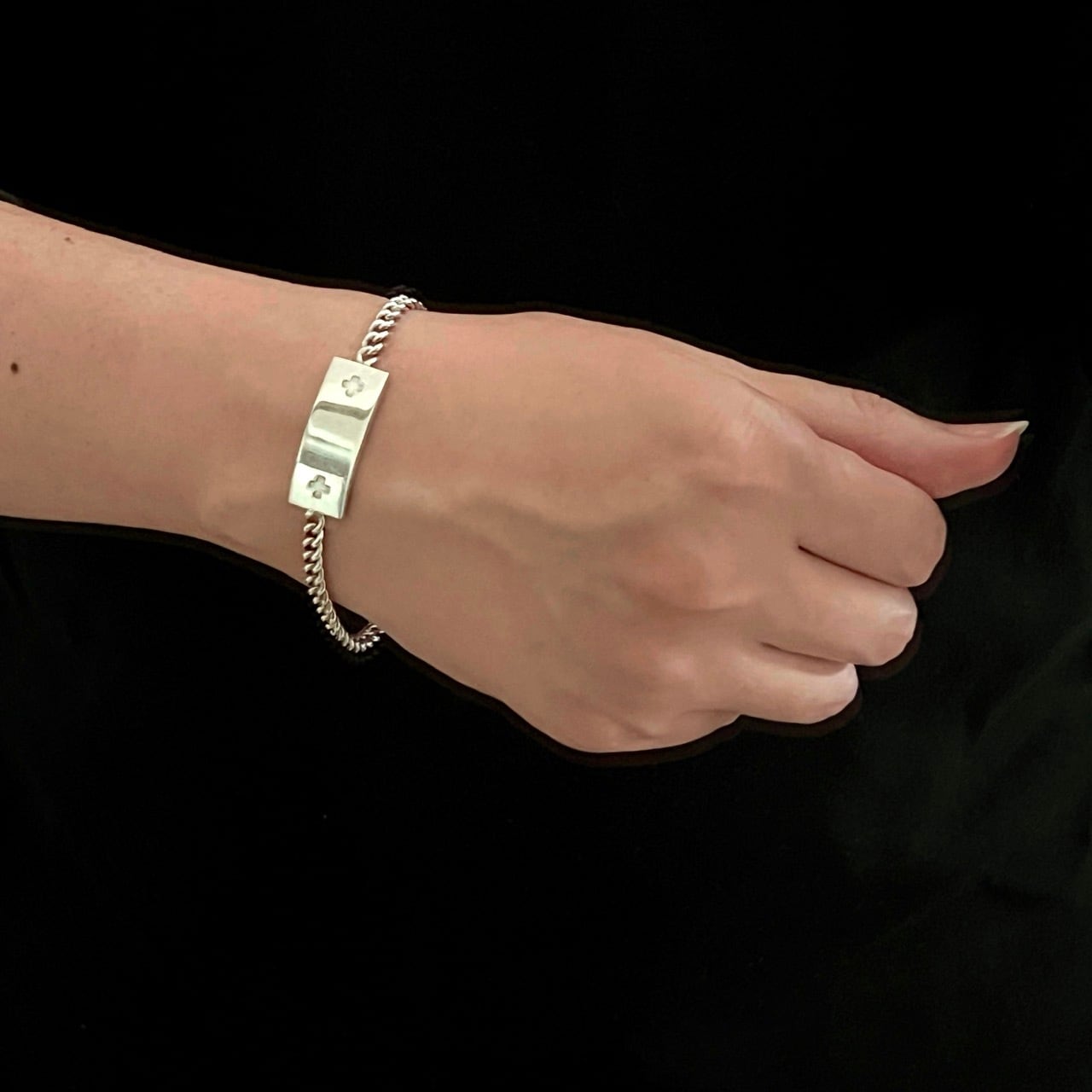 VINTAGE TIFFANY & CO. Medical ID Bracelet Sterling Silver