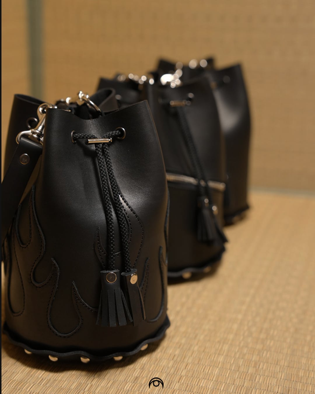 Leather Bucket Bag 【Fire Pattern】 | ONLINESTORE
