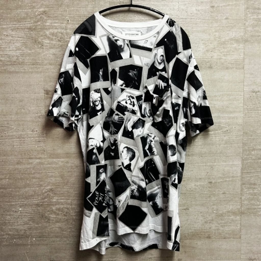 Maison Margiela 16AW 転写プリントTシャツ size52 総柄 【代官山B8