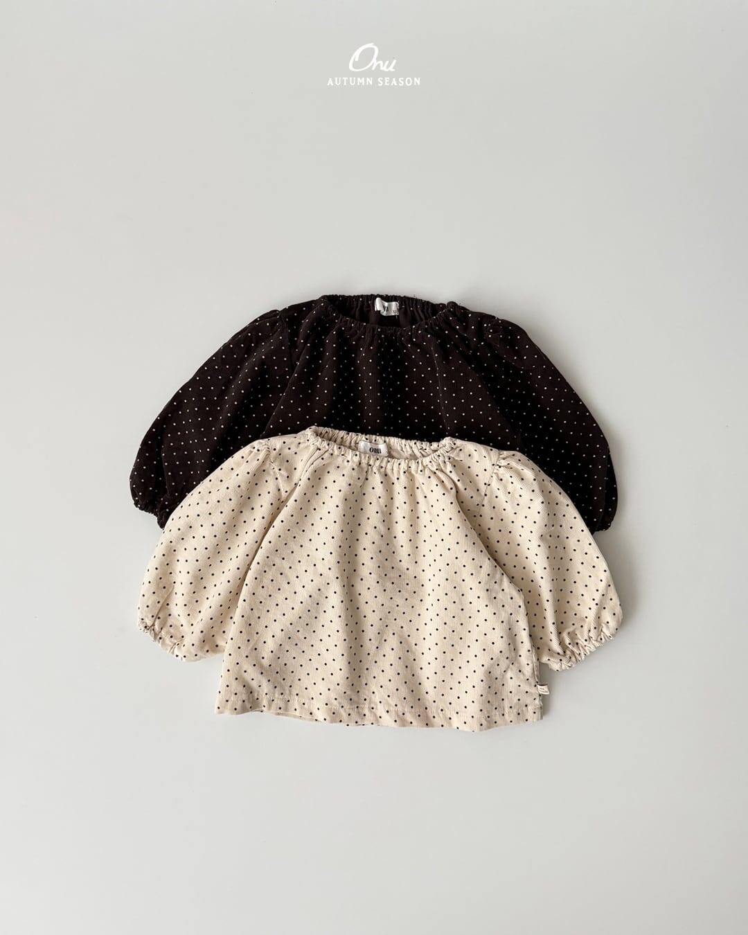 【予約】ONU Dot Shirring blouse