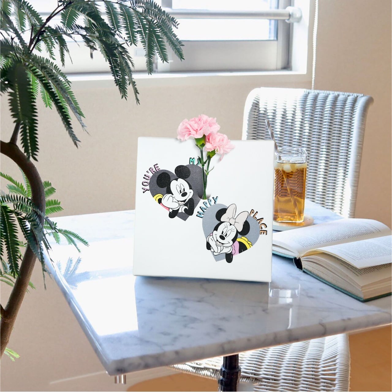 ディズニー アートパネル ミッキー ミニー 一輪挿し IKE-DSNY-2410-07