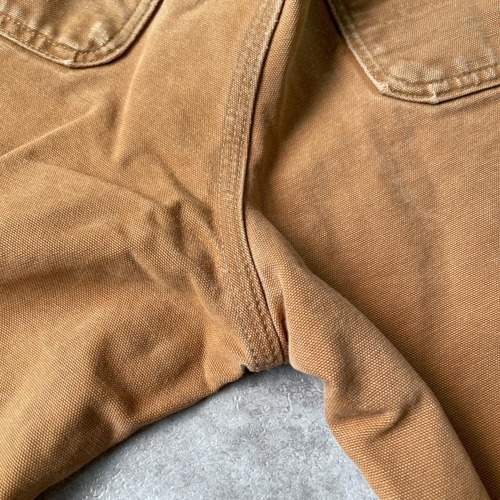 20s USA製 ブラウン ダブルニー Carhartt B01-M 30×32 詳細写真17