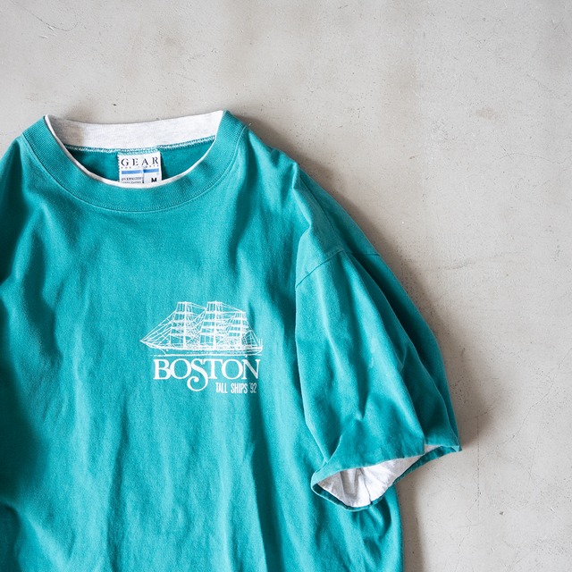 "TALL SHIP BOSTON" vintage Souvenir T-shirt
