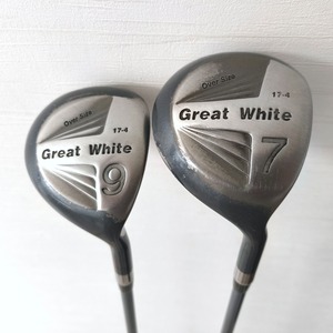 タイガーシャーク・Great White・フェアウェイウッド・7W・9W・2本セット・No.250917-05・梱包サイズ140