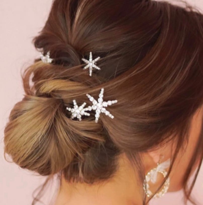 【2color/6set】star desigh hair accessory pin 6set【m57】