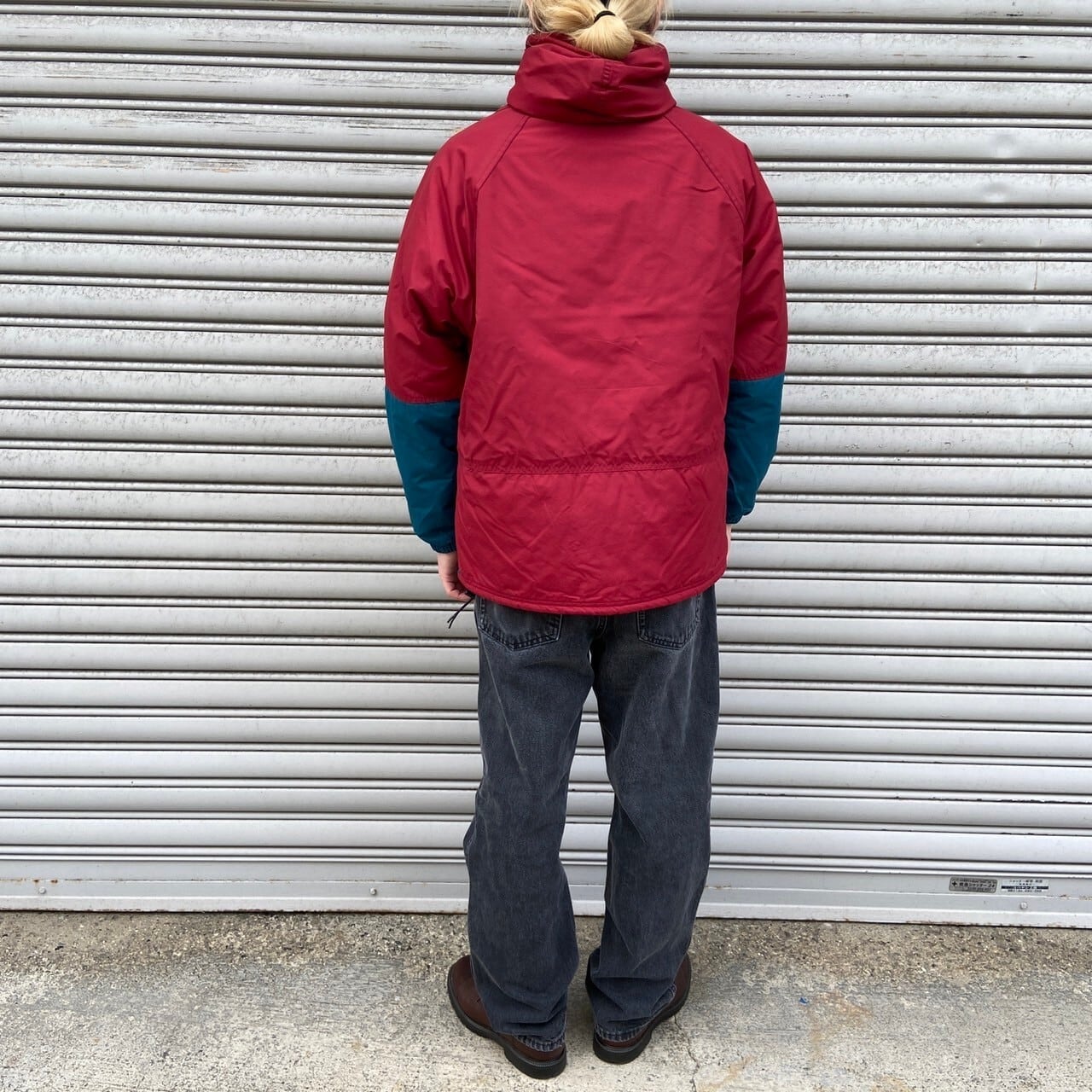 80s USA製 L.L.Bean アノラックパーカー チロリアンテープ 赤 S 80s USA製 L.L.Bean アノラックパーカー チロリアンテープ 赤 S