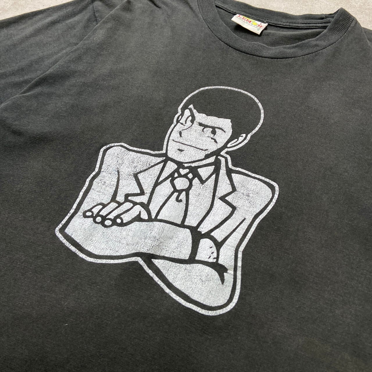 ルパン三世 キャラクター プリントTシャツ メンズL 古着 ヴィンテージ 