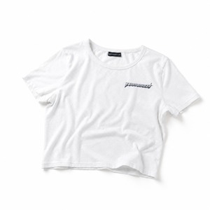 PAPARAZZI LIMITED CROPPED TEE / WHITE