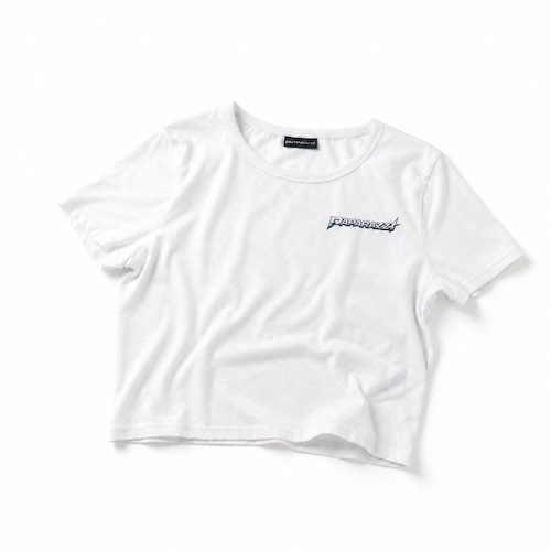 PAPARAZZI LIMITED CROPPED TEE / WHITE