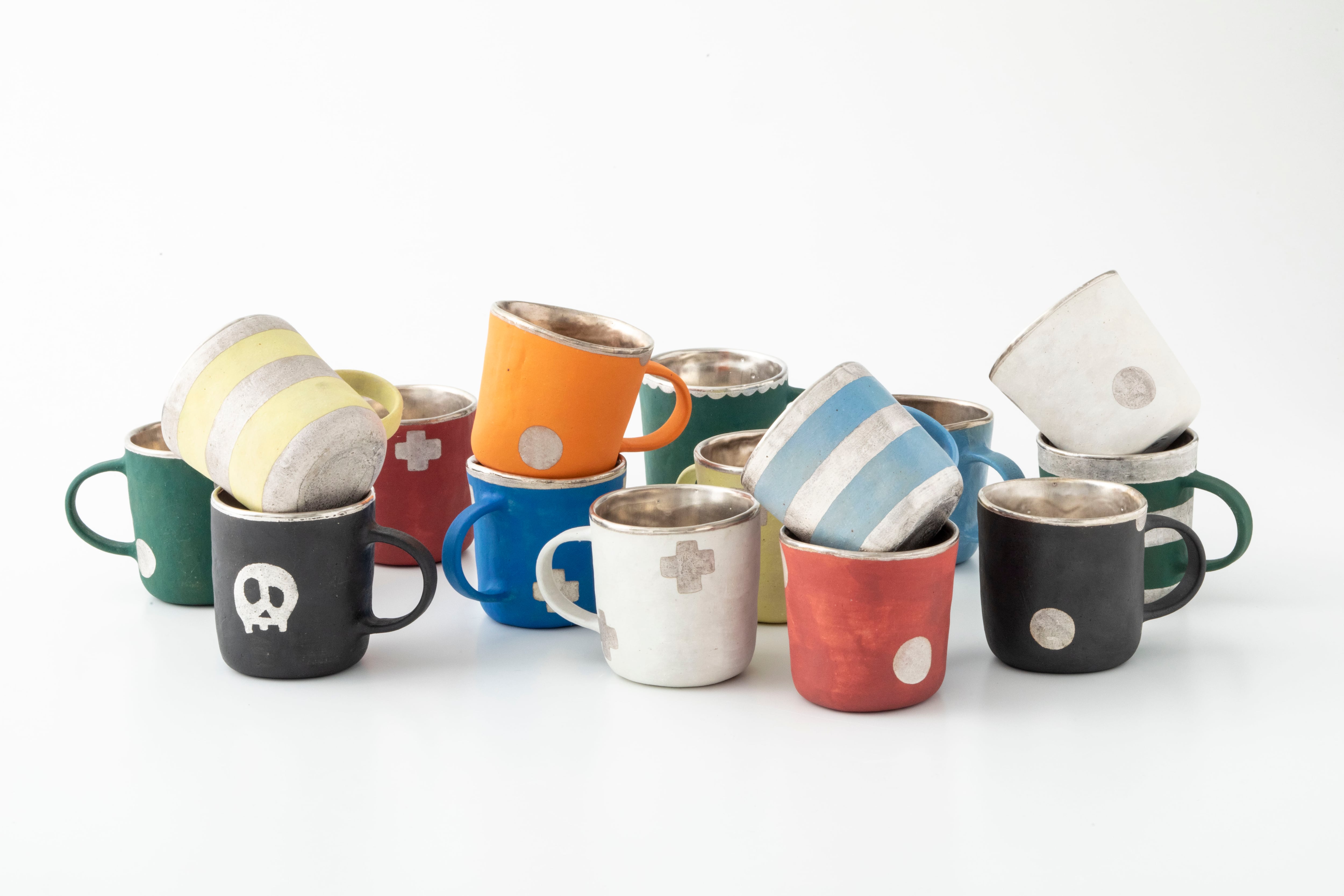 銀彩マグカップ：ドクロ (Black) / 中囿義光 | Community Store TO SEE