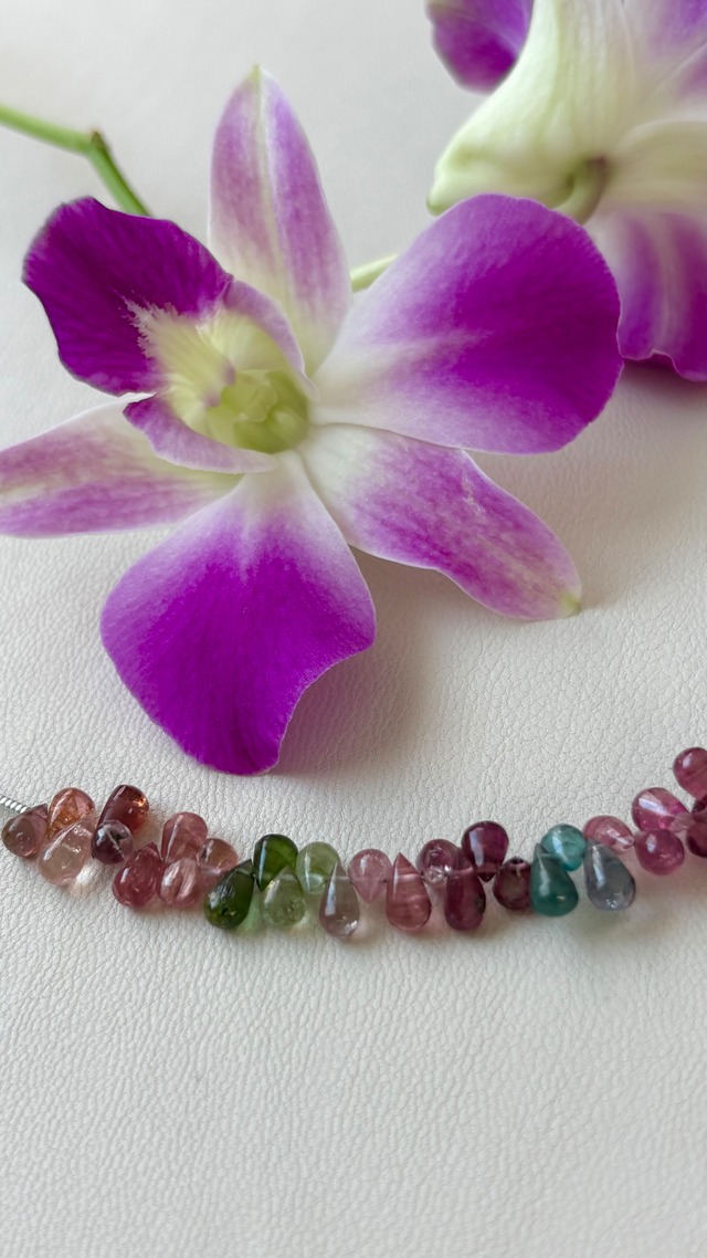 Multi-Color Tourmaline Smooth Drop / マルチカラートルマリン スムースドロップ