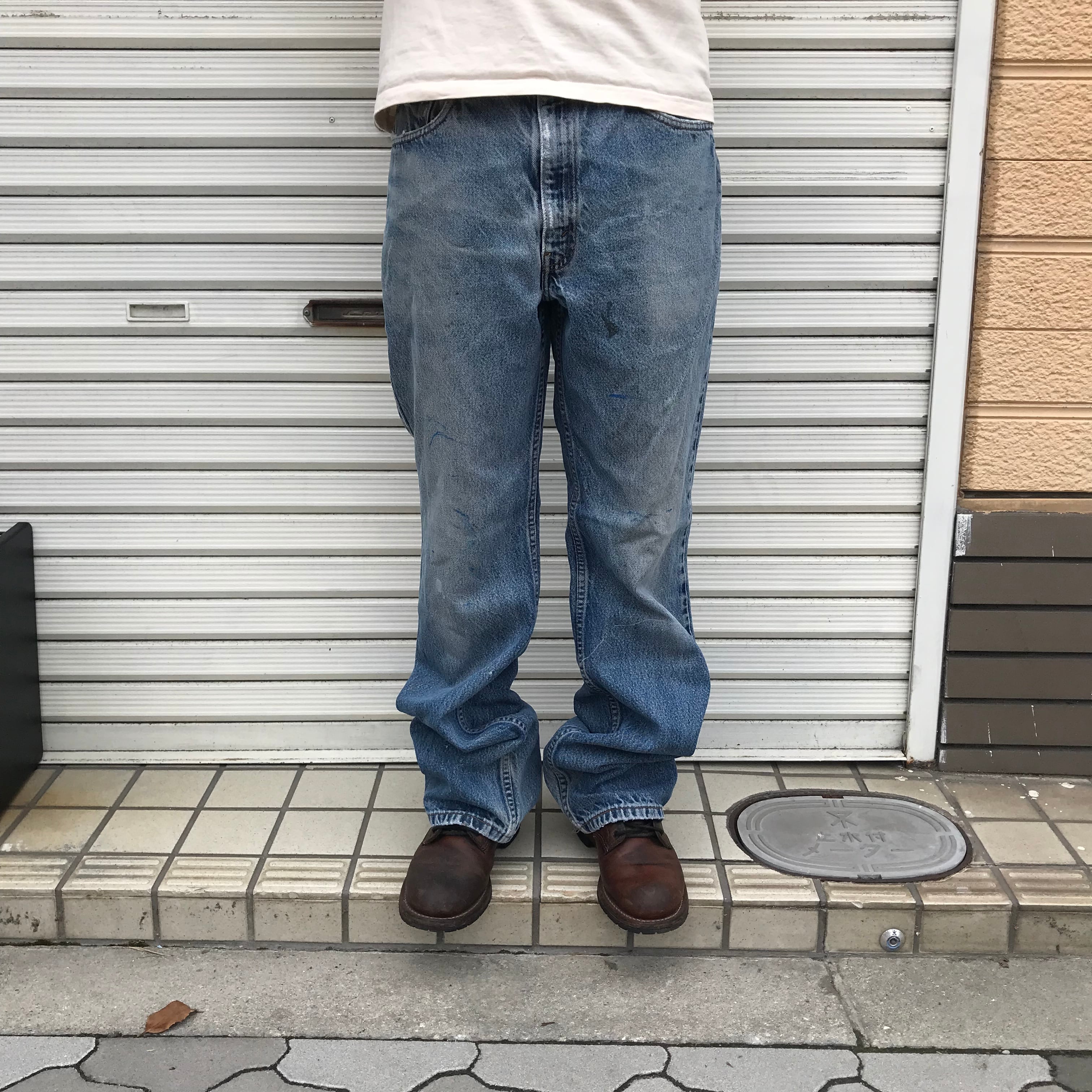 色落ち良好 90'ｓ USA製 Levis リーバイス 517 デニムパンツ サークル ...