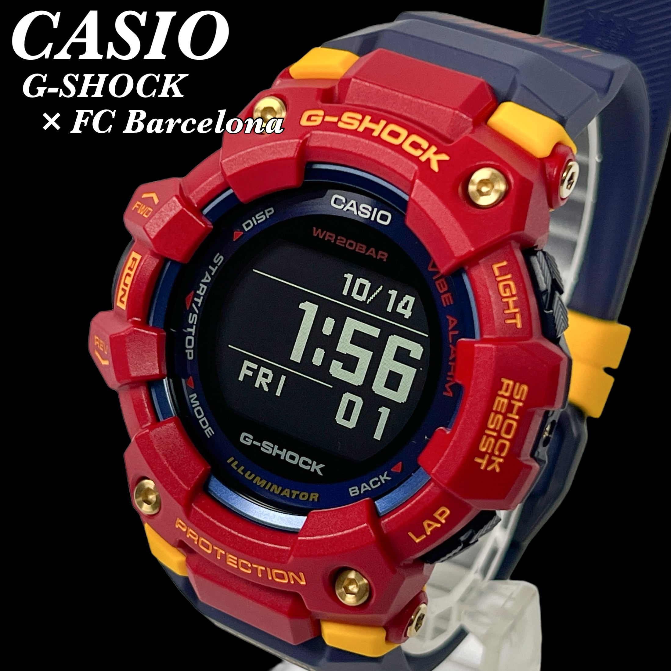 新品未使用 CASIO カシオ G-SHOCK x FCバルセロナ メンズ腕時計 バルサ