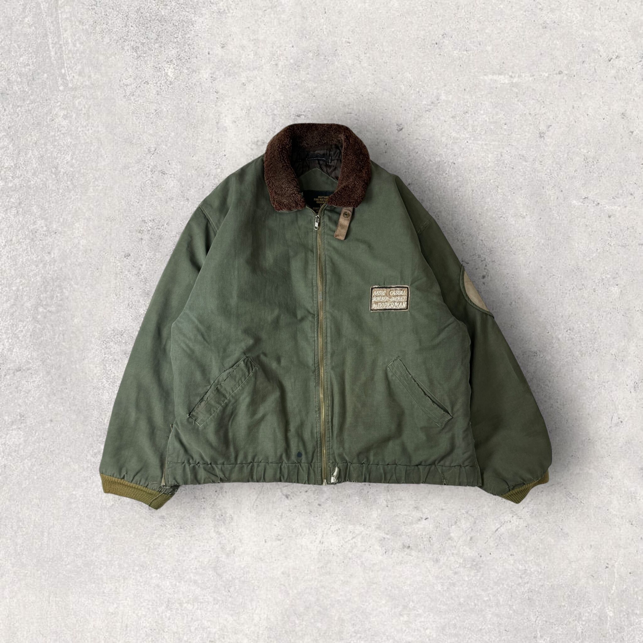 "90's doperman" pilot jacket