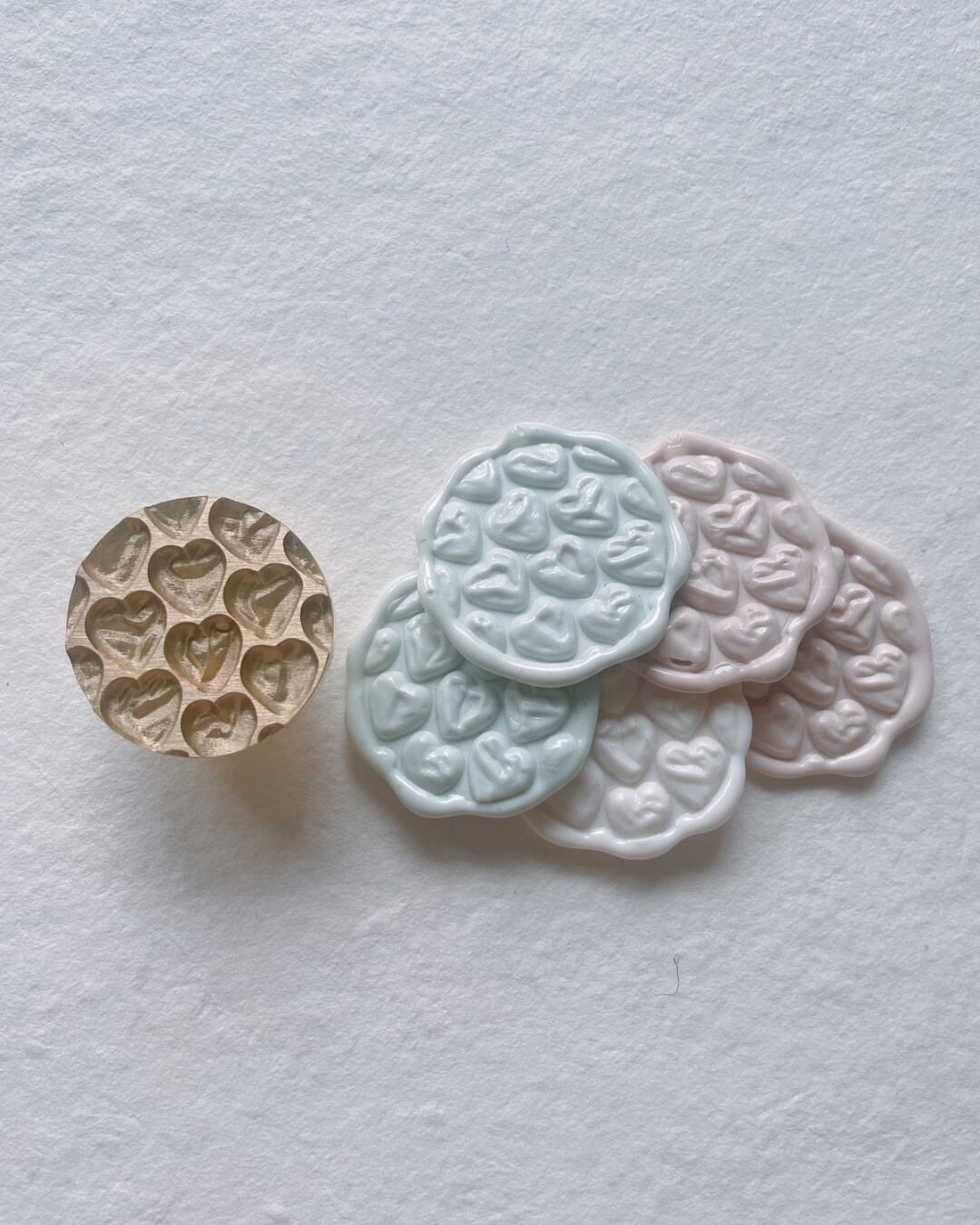 Wax Stamp - bubble heart -スタンプヘッド