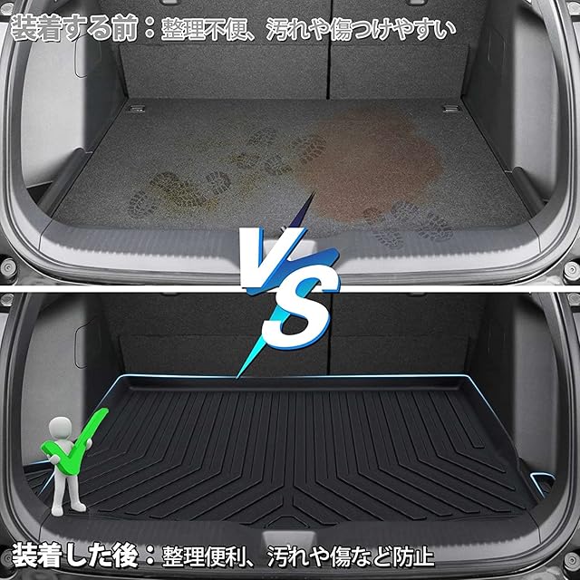 在庫セール』Jiooy ホンダ 新型ヴェゼル rv系 フロアマット+ラゲッジ