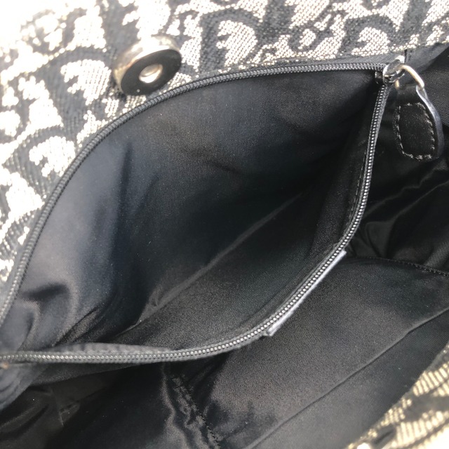 Christian Dior クリスチャン ディオール トロッター ハンドバッグ ブラック ジャガード vintage ヴィンテージ オールド bgr5ht