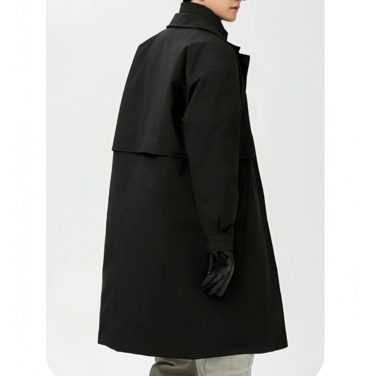 Layered Collar Long Coat / M–3XL　TB2641・画像6