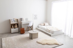 【セミシングルショート】Yuseong幅100cm幅広すのこローベッド(ボンネル)