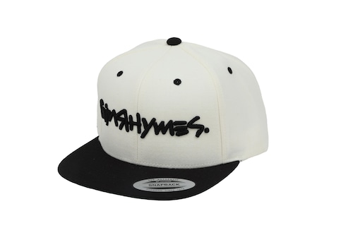 GINRHYMES / "ORIGINAL LOGO" SNAP BACK CAP /WHITE×BLACK GINRHYMES / "ORIGINAL LOGO" SNAP BACK CAP /WHITE×BLACK