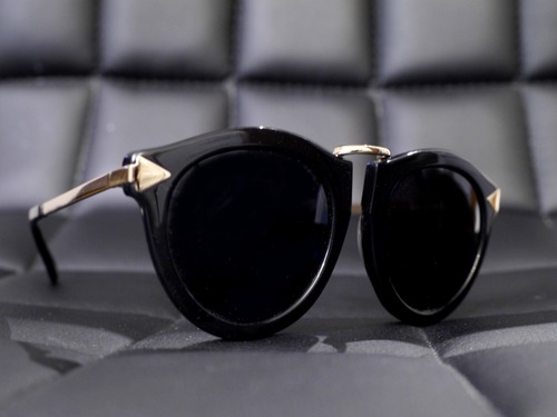 ◆KarenWalker カレンウォーカー HARVEST ハーベスト ステンレス サングラス めがね 眼鏡 黒x金◆ スーパーデューパーと並ぶ大人気モデル♪