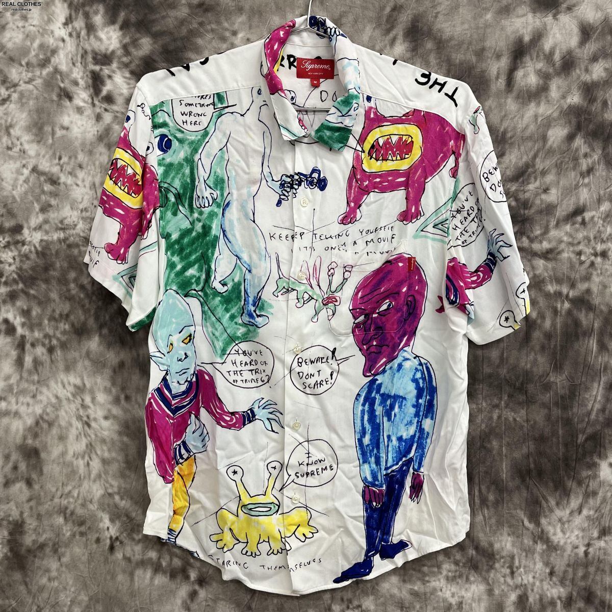 supreme daniel johnston rayon shirt